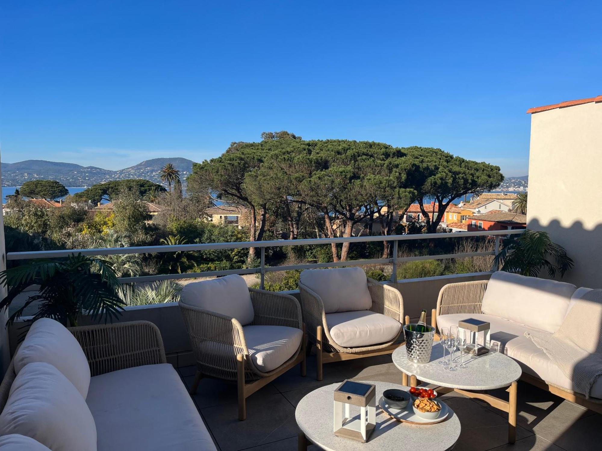 Terrasse Vue Mer - Appartement 6 Pers, 3 Chambres Et Parking A St Tropez Saint-Tropez Exterior photo